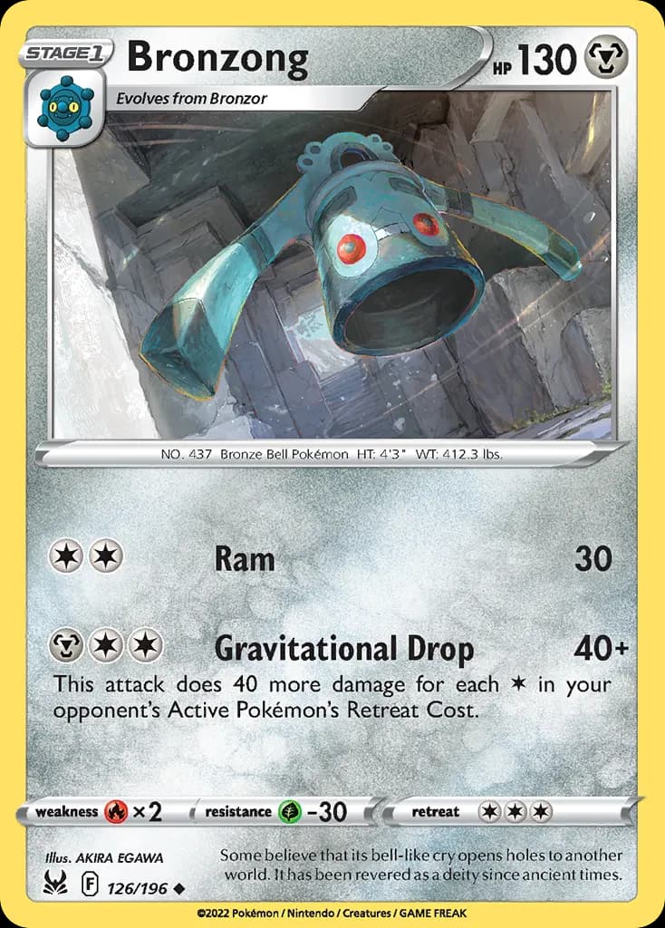 Bronzong — Lost Origin 126 Pokémon card