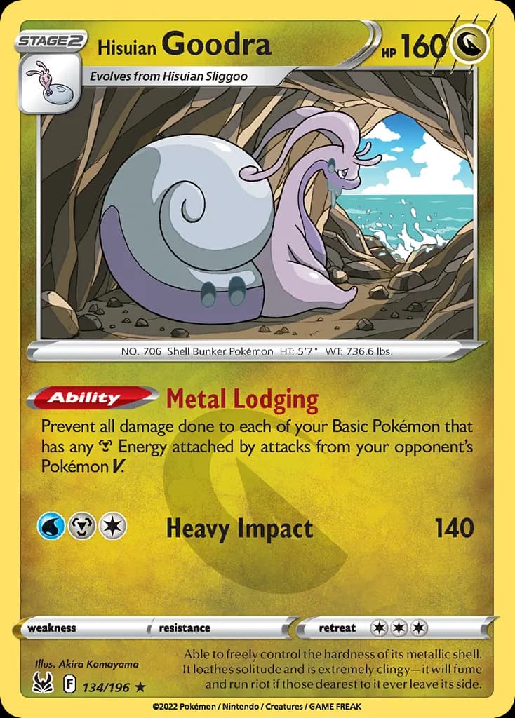 Hisuian Goodra — Lost Origin 134 Pokémon card