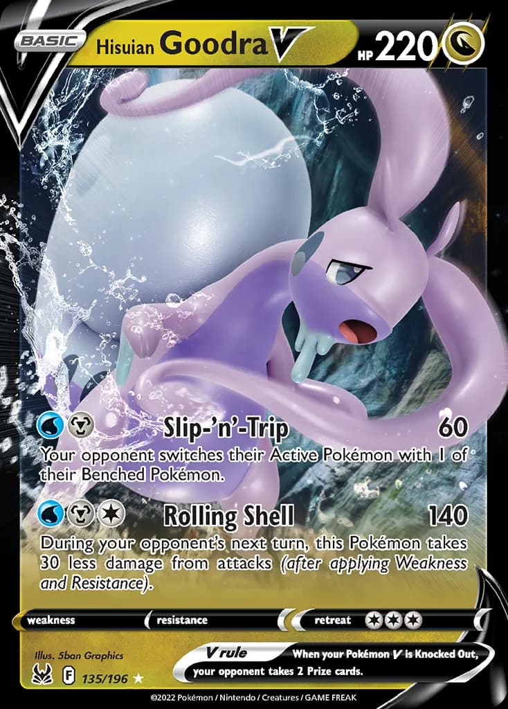 Hisuian Goodra V — Lost Origin 135 Pokémon card
