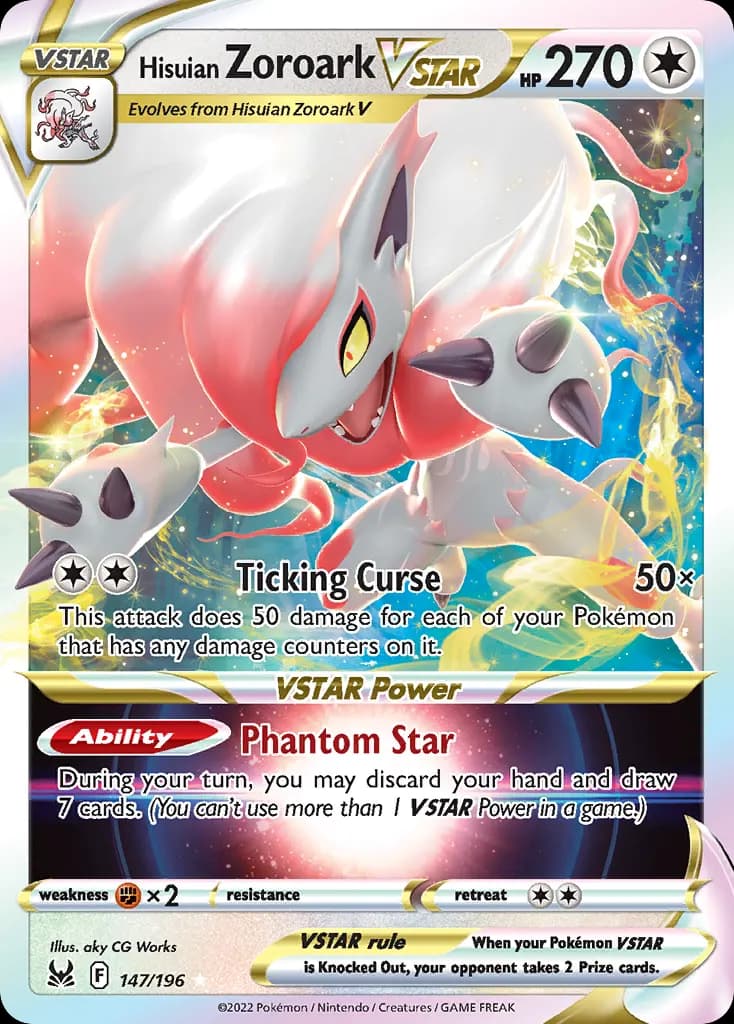 Hisuian Zoroark VSTAR — Lost Origin 147 Pokémon card