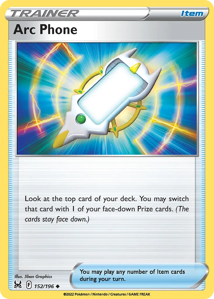Arc Phone — Lost Origin 152 Pokémon card