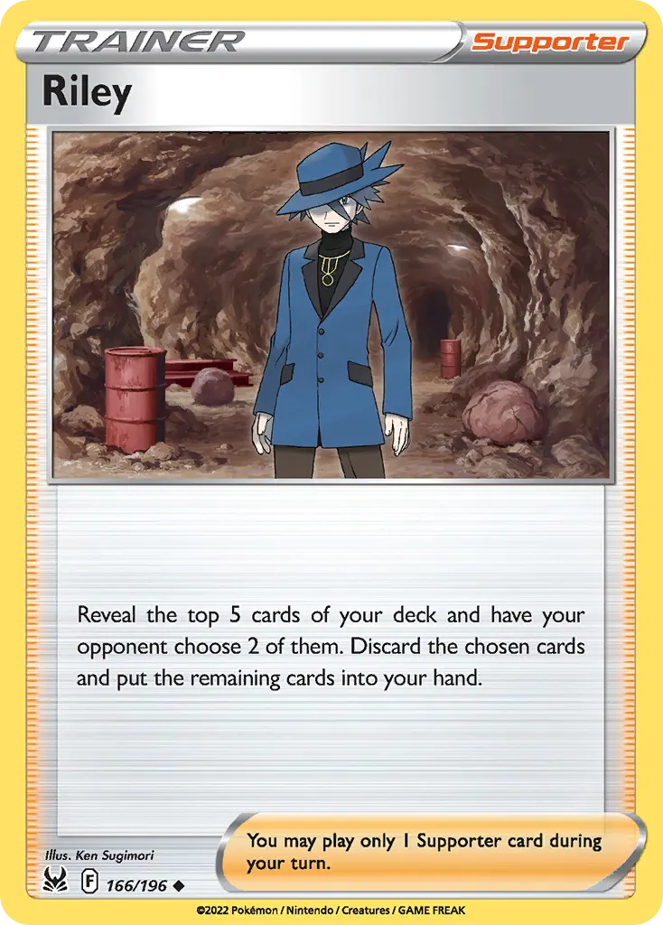 Riley — Lost Origin 166 Pokémon card
