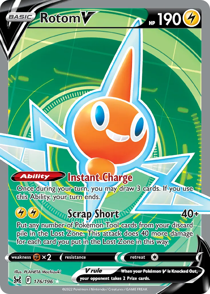 Rotom V — Lost Origin 176 Pokémon card