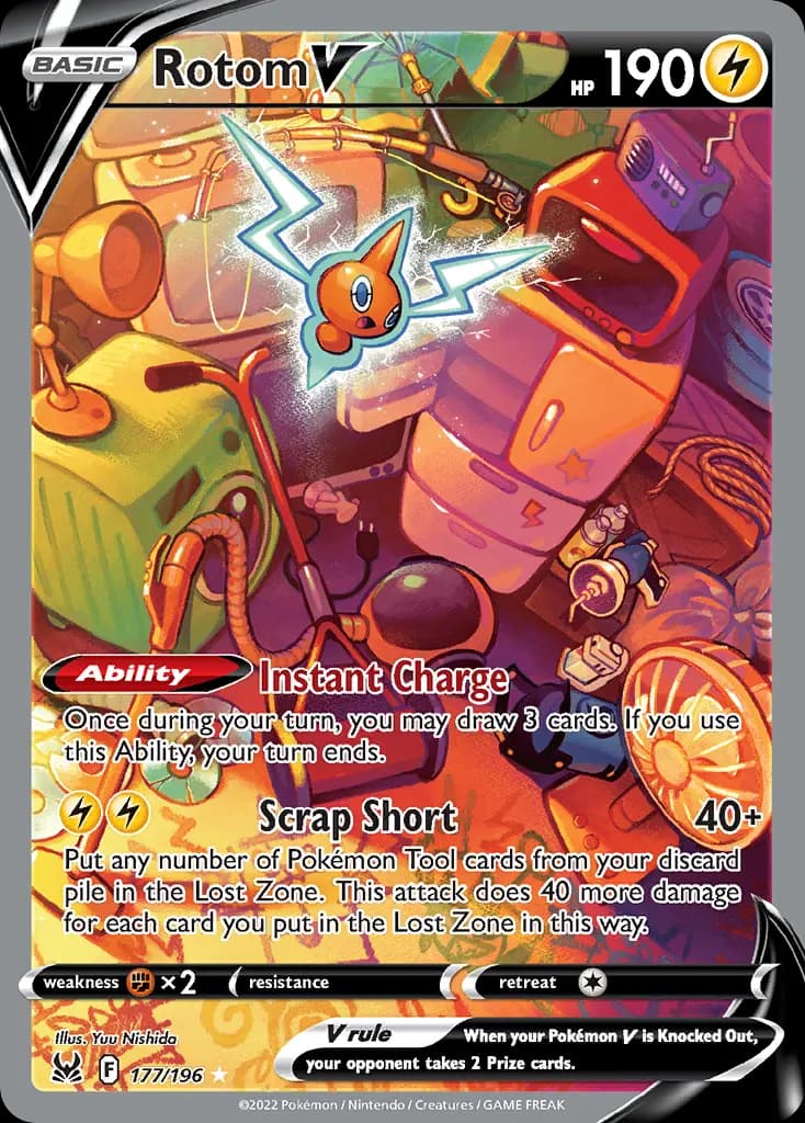 Rotom V — Lost Origin 177 Pokémon card