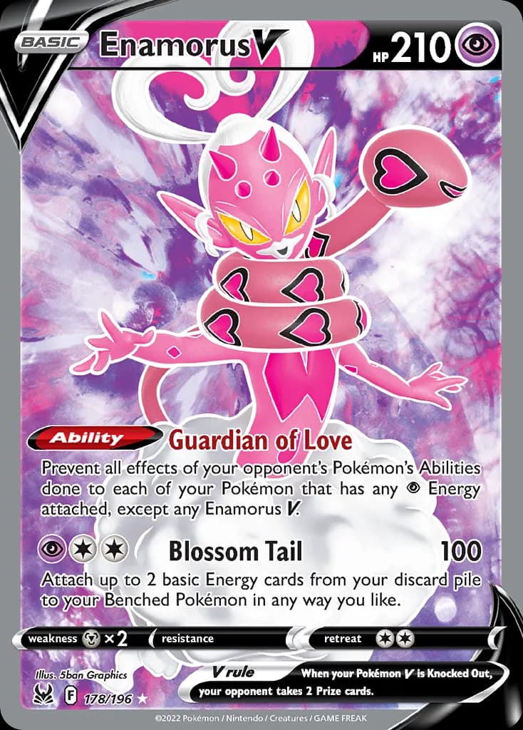 Enamorus V — Lost Origin 178 Pokémon card