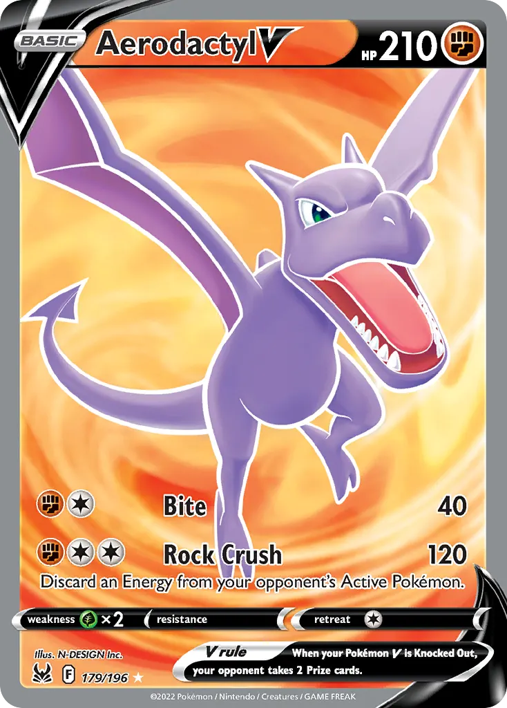Aerodactyl V — Lost Origin 179 Pokémon card