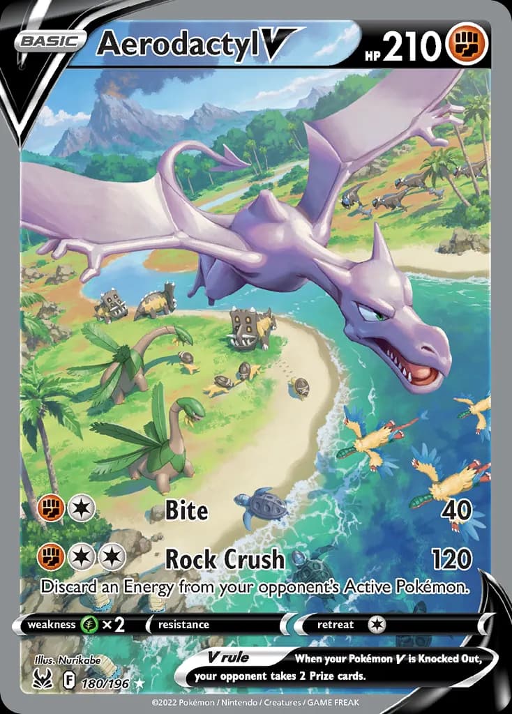 Aerodactyl V — Lost Origin 180 Pokémon card