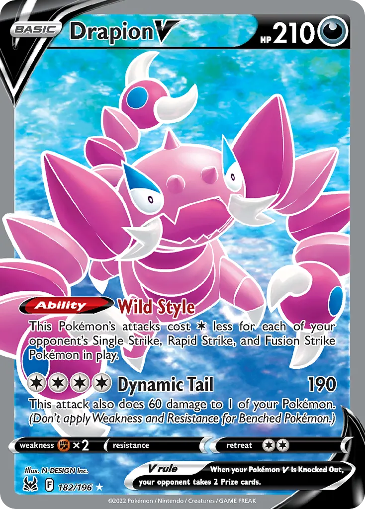 Drapion V — Lost Origin 182 Pokémon card