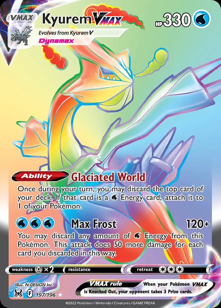 Kyurem VMAX — Lost Origin 197 Pokémon card