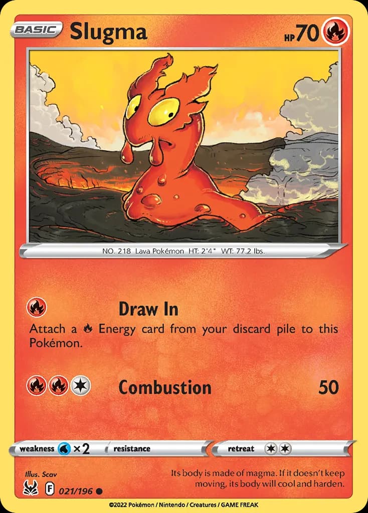 Slugma — Lost Origin 21 Pokémon card