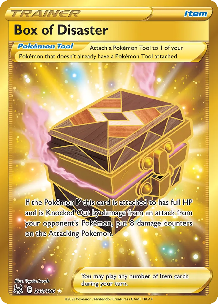Box of Disaster — Lost Origin 214 Pokémon card