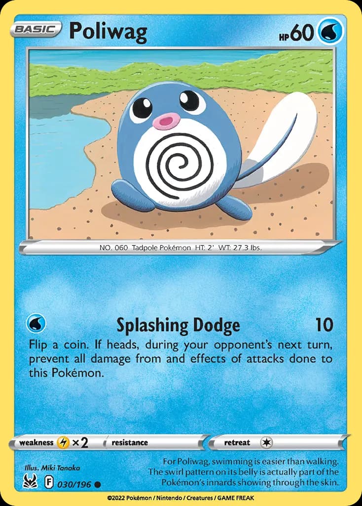 Poliwag — Lost Origin 30 Pokémon card
