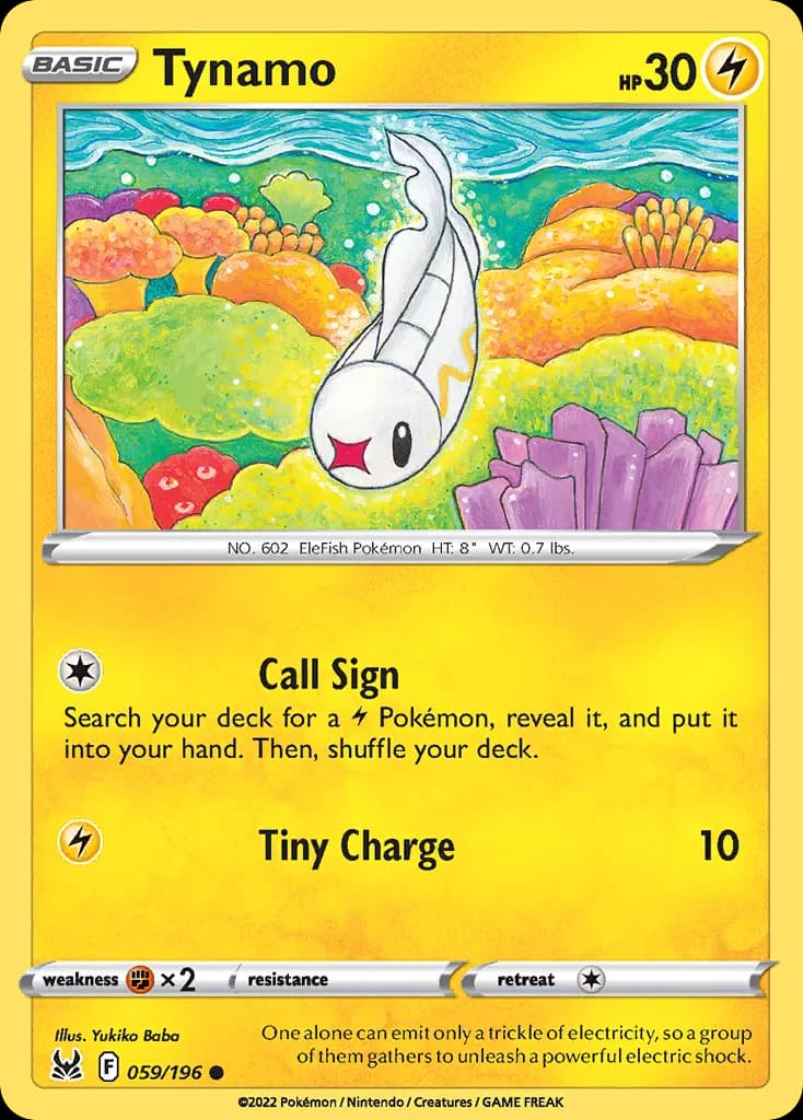 Tynamo — Lost Origin 59 Pokémon card