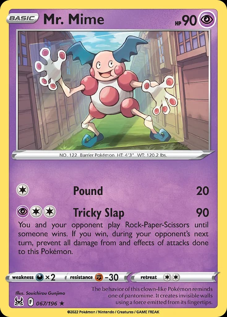 Mr. Mime — Lost Origin 67 Pokémon card