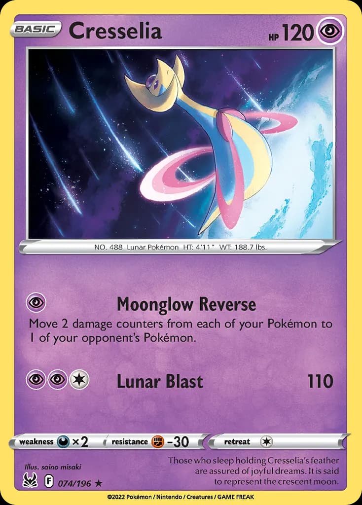 Cresselia — Lost Origin 74 Pokémon card