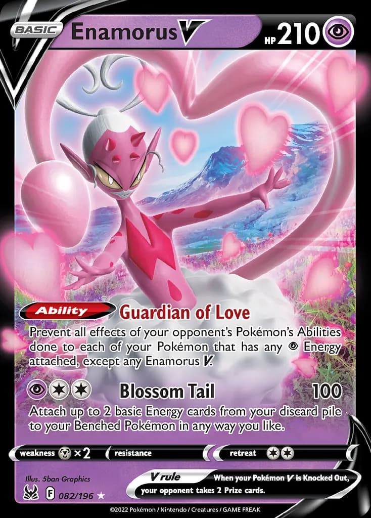 Enamorus V — Lost Origin 82 Pokémon card