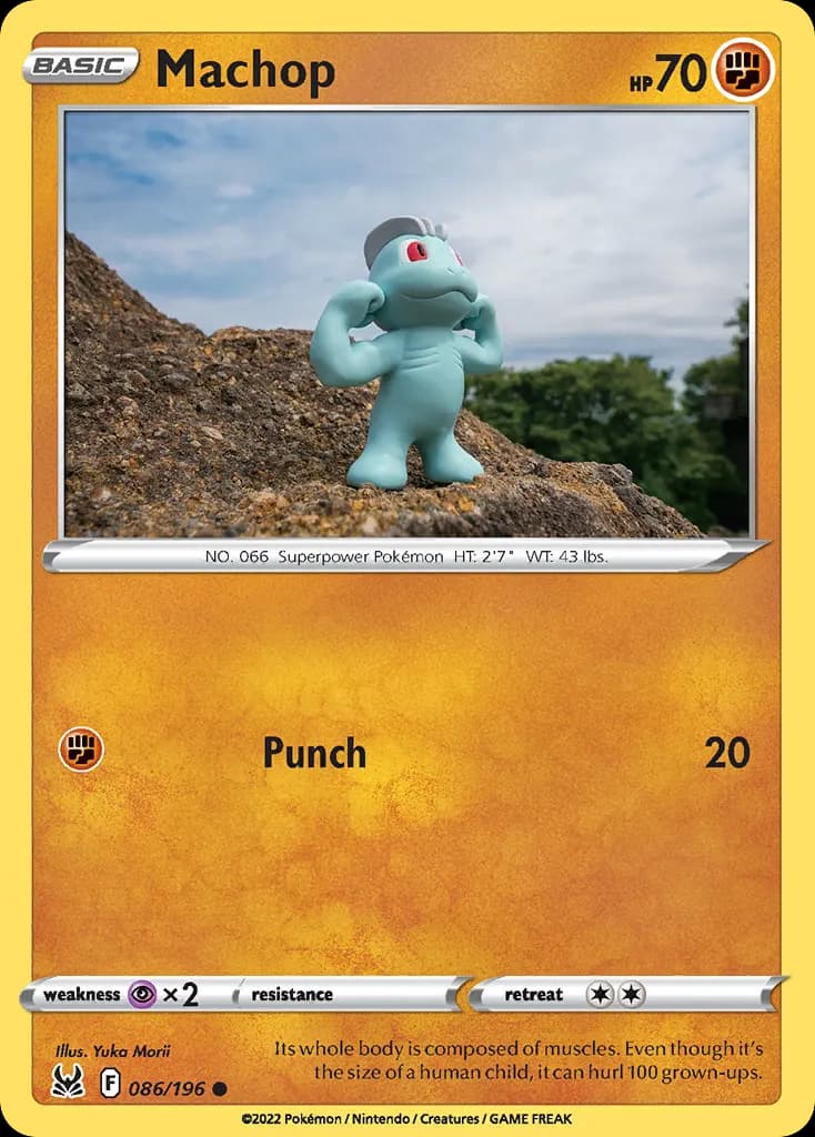 Machop — Lost Origin 86 Pokémon card