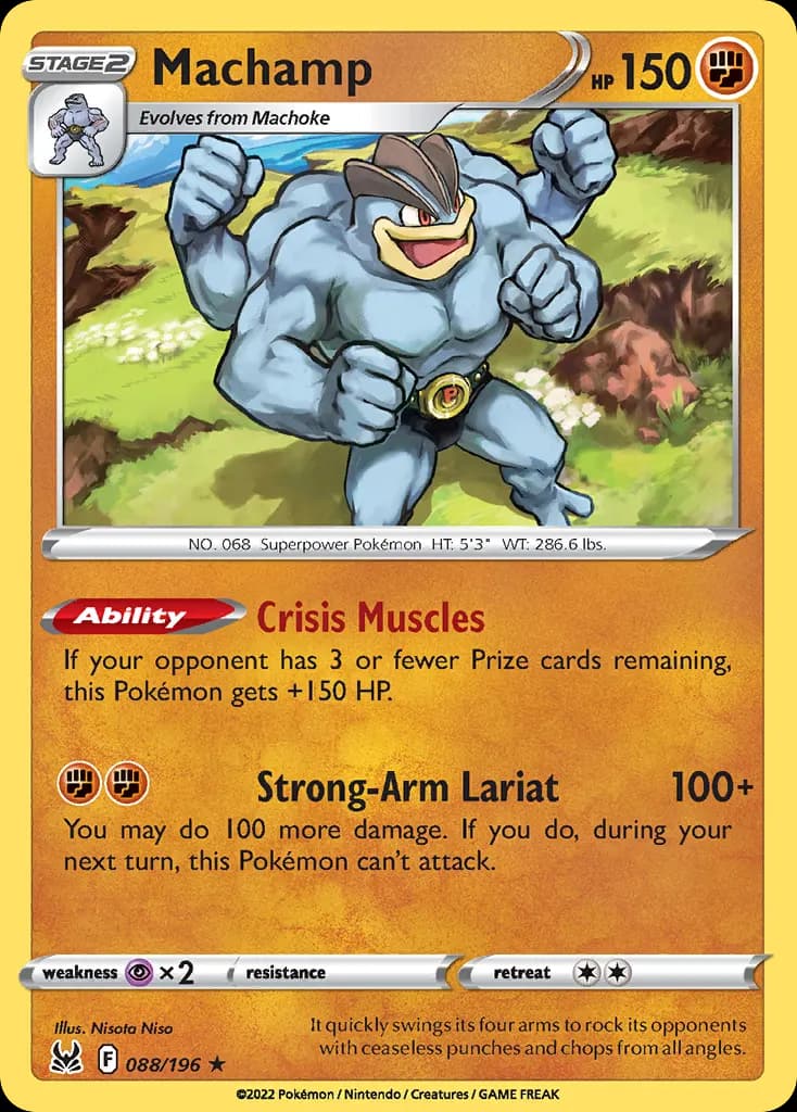 Machamp — Lost Origin 88 Pokémon card