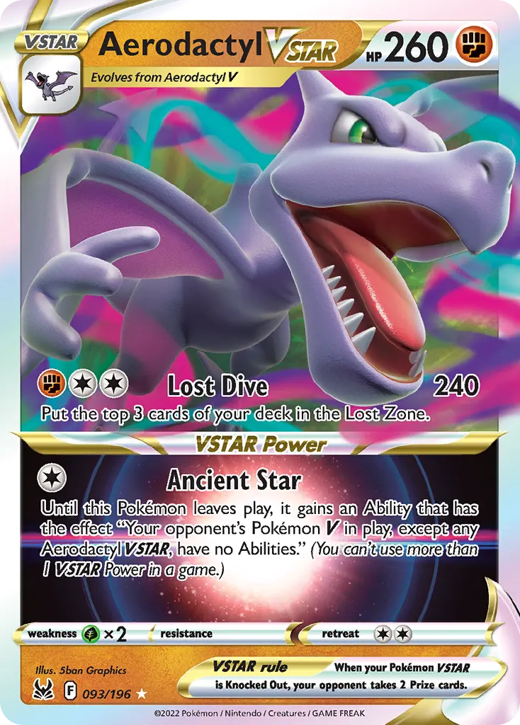Aerodactyl VSTAR — Lost Origin 93 Pokémon card