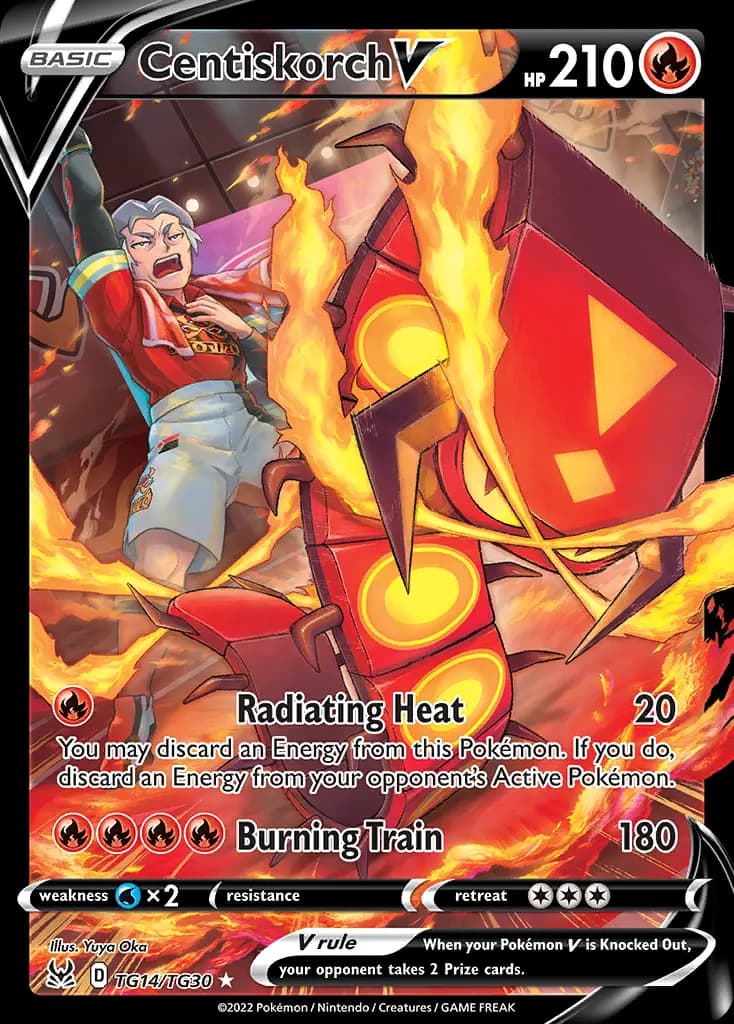 Centiskorch V — Origine Perduta Galleria Allenatori TG14 Italian Pokémon card