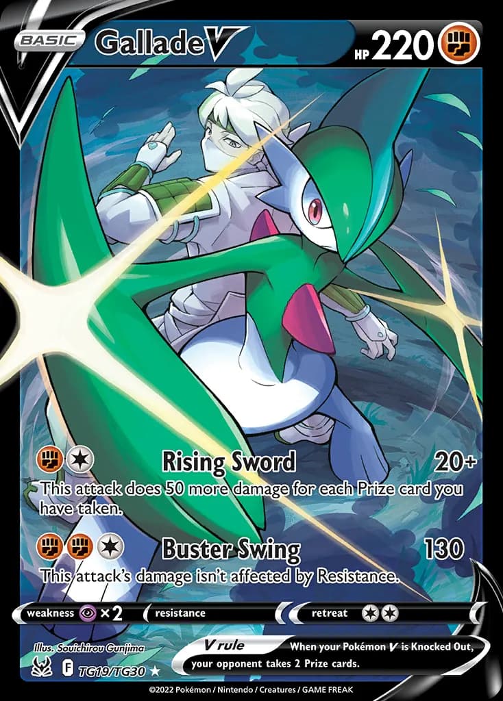 Gallade V — Lost Origin Trainer Gallery TG19 Pokémon card
