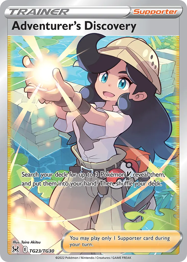 Scoperta dell'Avventuriera — Origine Perduta Galleria Allenatori TG23 Italian Pokémon card