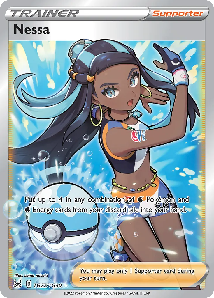 Nessa — Lost Origin Trainer Gallery TG27 Pokémon card