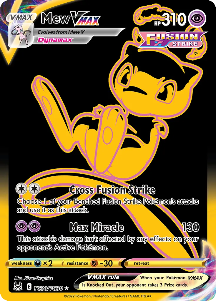 Mew VMAX — Lost Origin Trainer Gallery TG30 Pokémon card