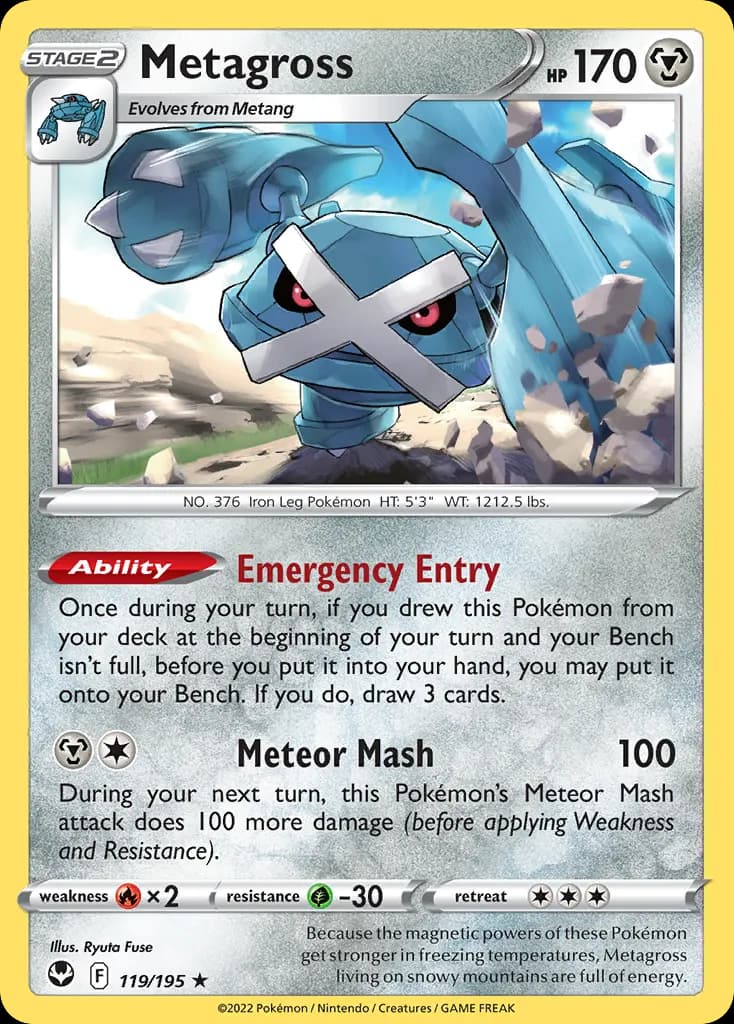 Metagross — Silver Tempest 119 Pokémon card