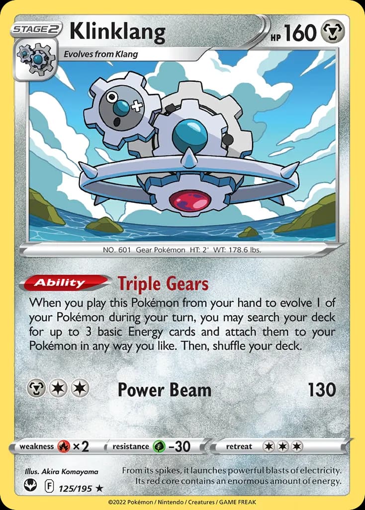 Klinklang — Silver Tempest 125 Pokémon card
