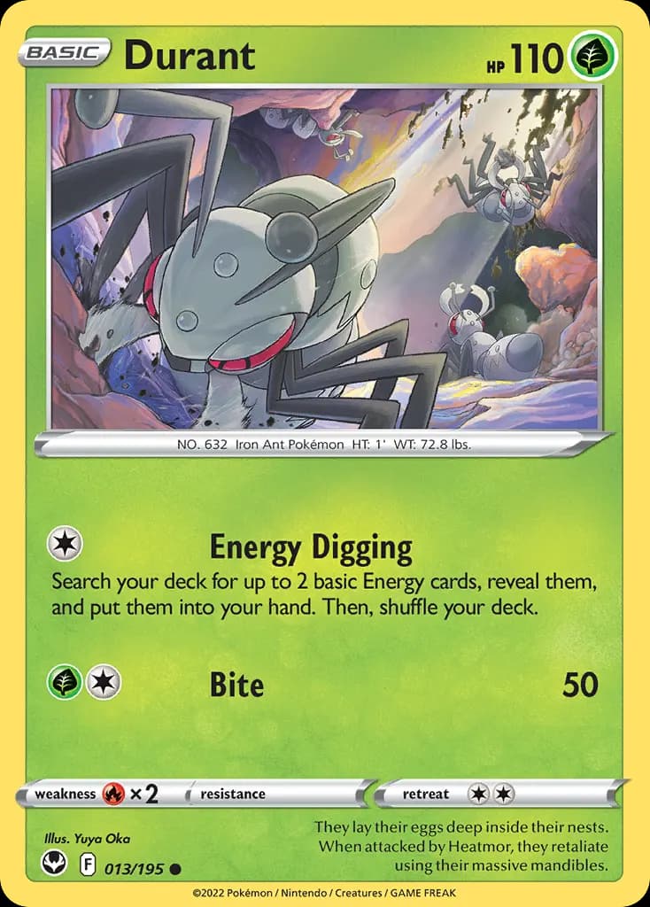 Durant — Silver Tempest 13 Pokémon card