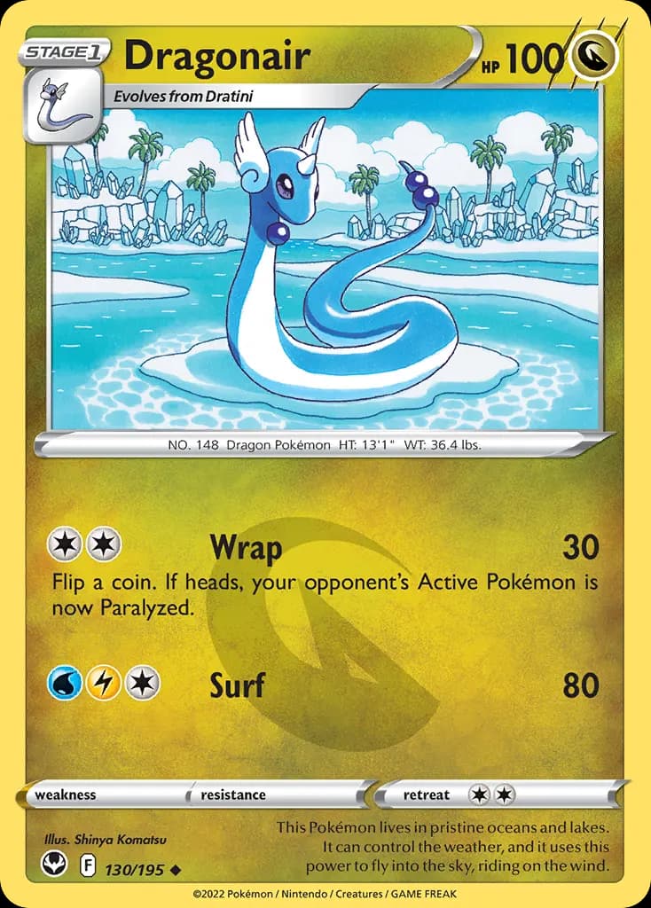 Dragonair — Silver Tempest 130 Pokémon card