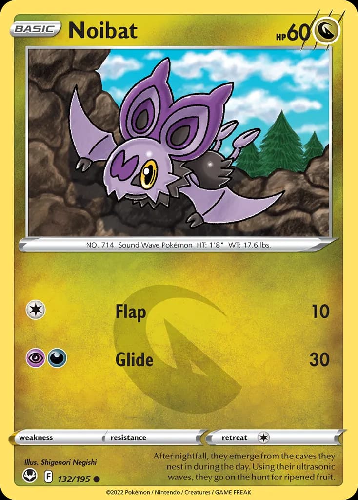 Noibat — Silver Tempest 132 Pokémon card