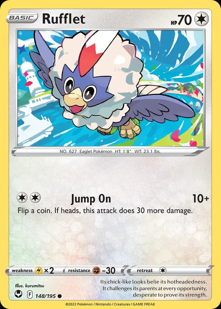 Rufflet — Silver Tempest 148 Pokémon card