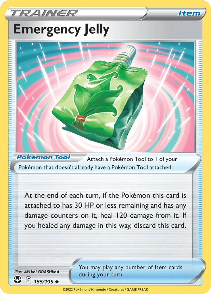 Emergency Jelly — Silver Tempest 155 Pokémon card