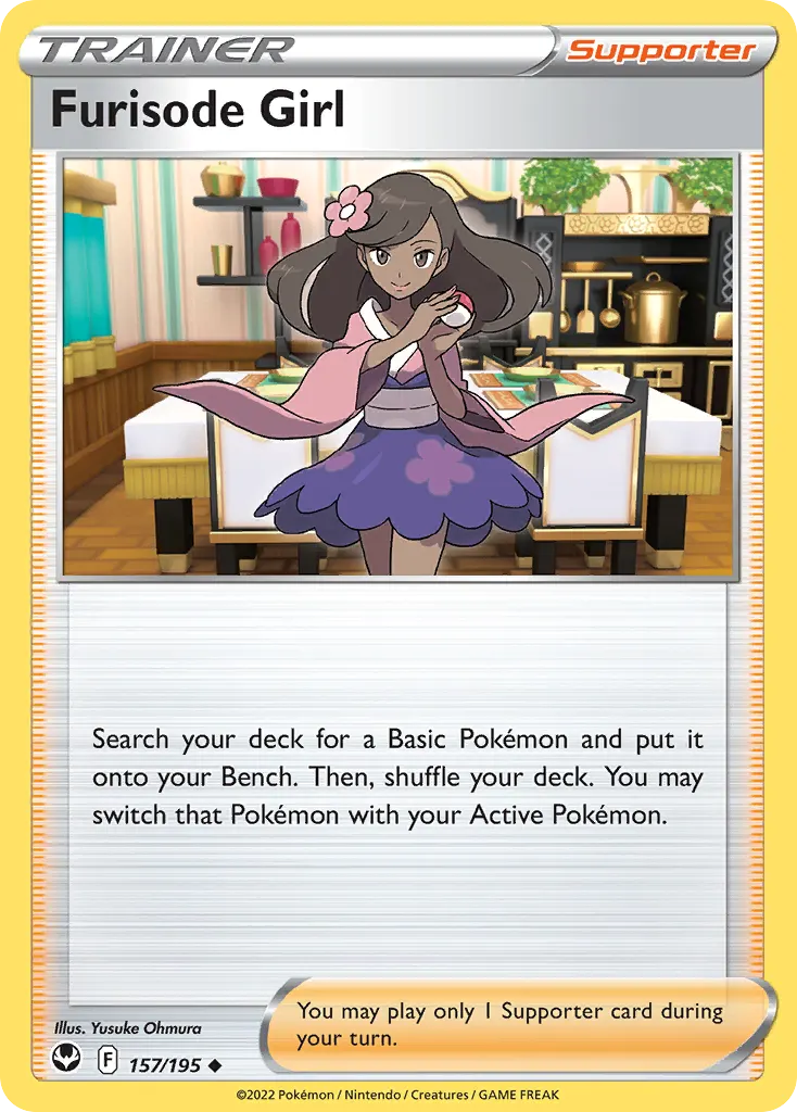 Furisode Girl — Silver Tempest 157 Pokémon card