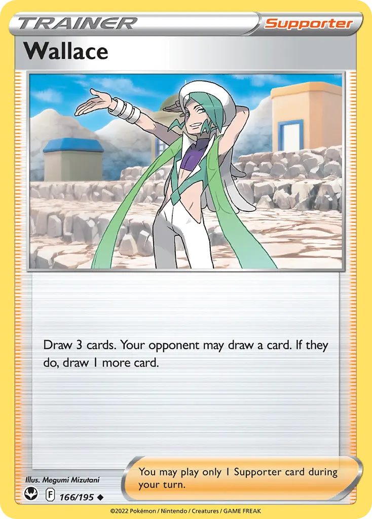 Wallace — Silver Tempest 166 Pokémon card