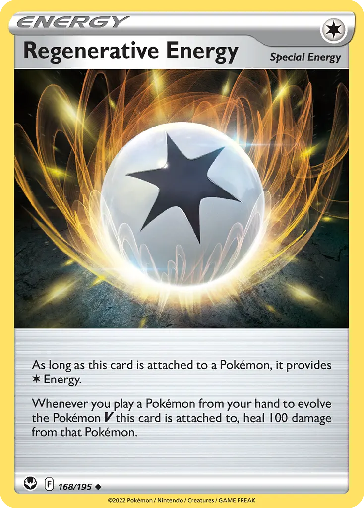 Regenerative Energy — Silver Tempest 168 Pokémon card