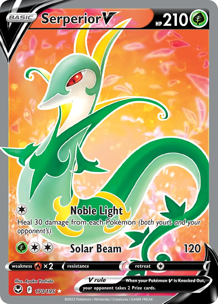 Serperior V — Silver Tempest 170 Pokémon card
