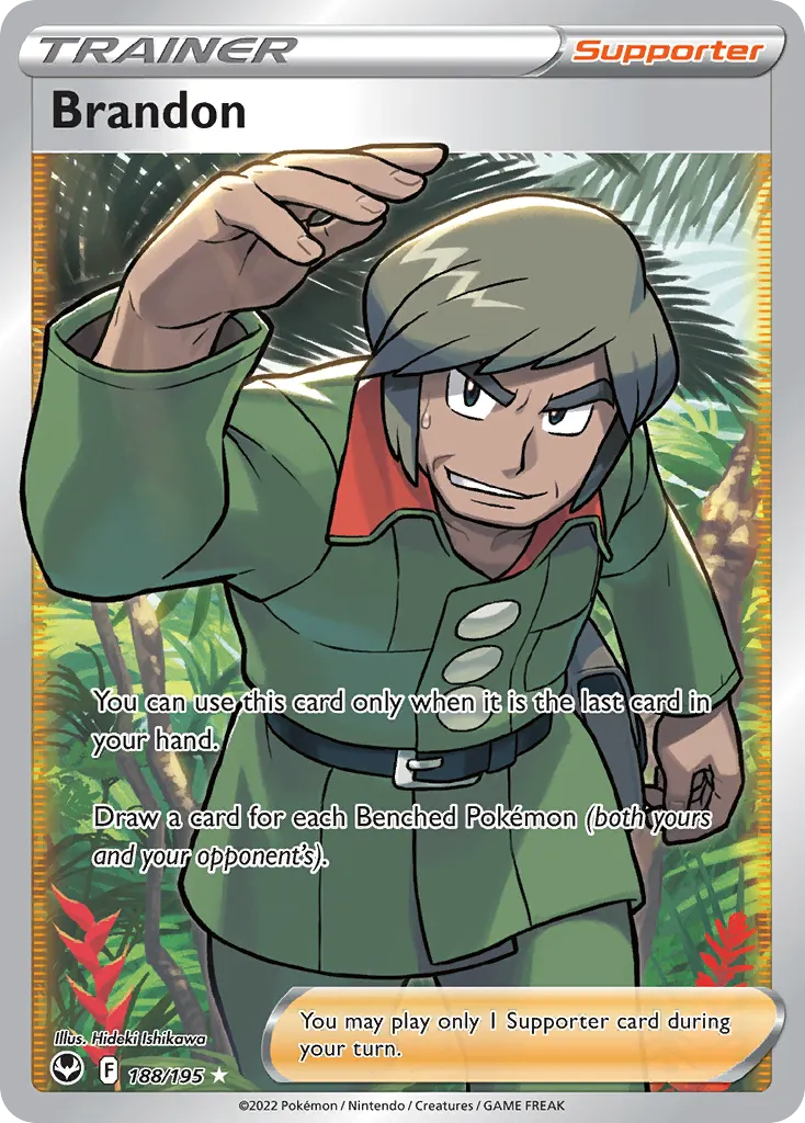 Brandon — Silver Tempest 188 Pokémon card