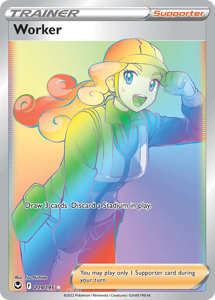 Worker — Silver Tempest 209 Pokémon card