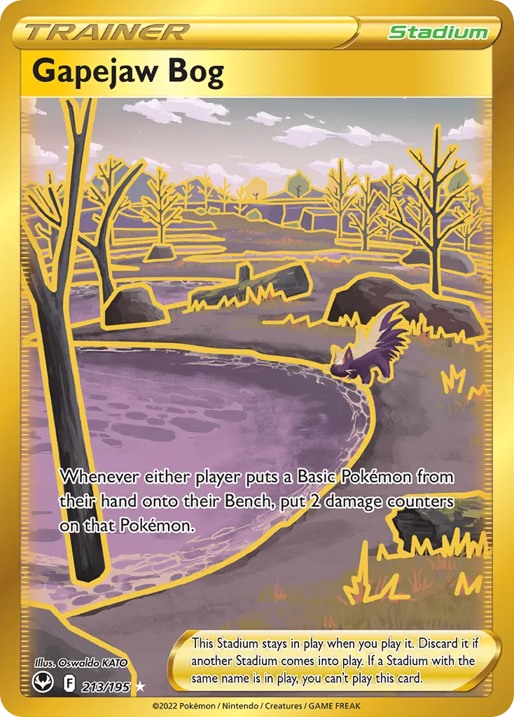Gapejaw Bog — Silver Tempest 213 Pokémon card