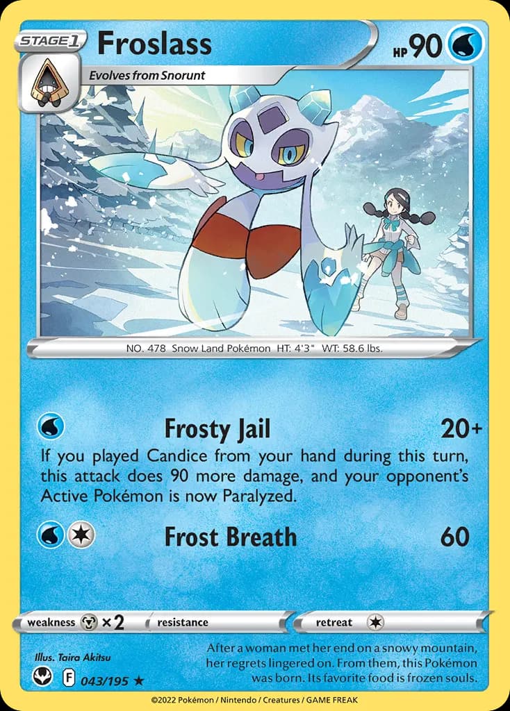 Froslass — Silver Tempest 43 Pokémon card