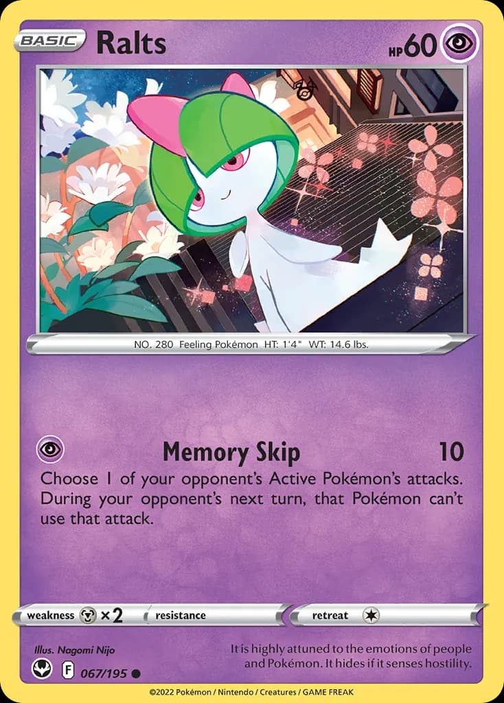 Ralts — Silver Tempest 67 Pokémon card