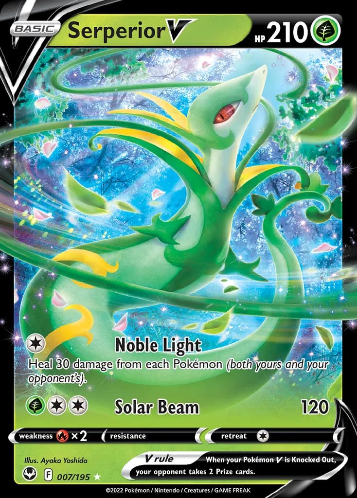 Serperior V — Silver Tempest 7 Pokémon card