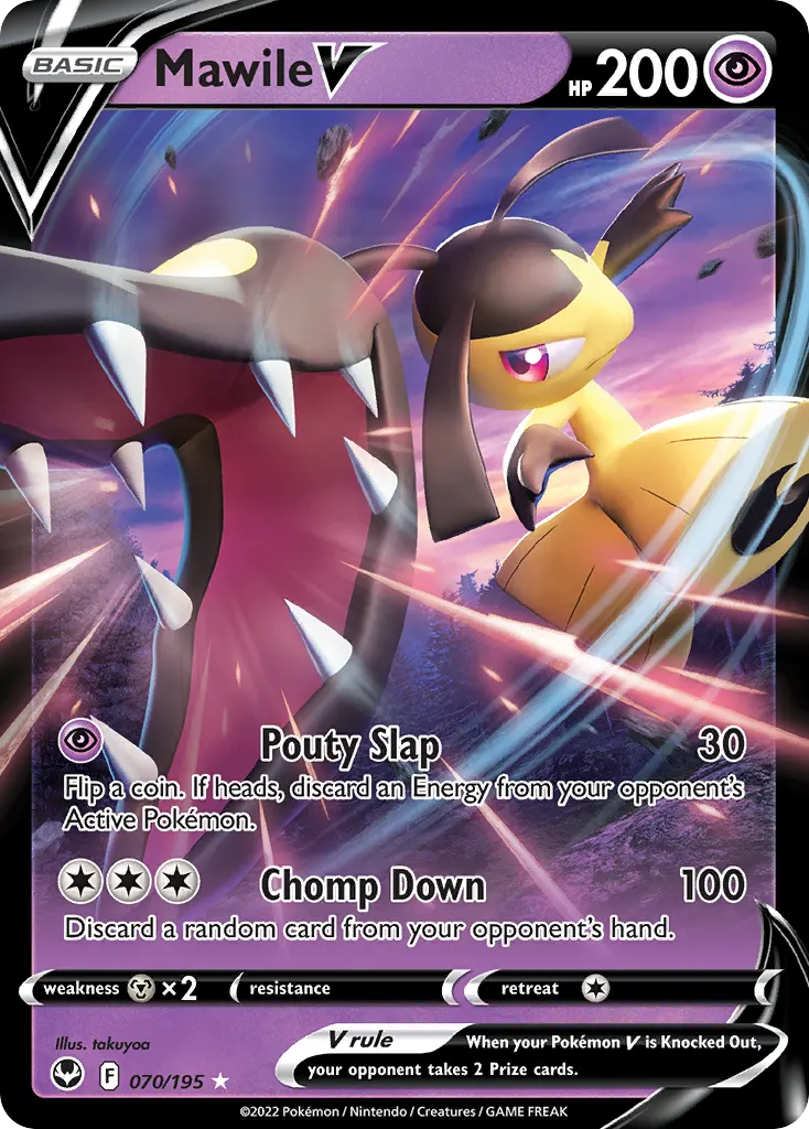 Mawile V — Silver Tempest 70 Pokémon card