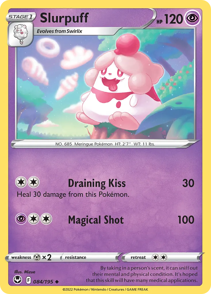 Slurpuff — Silver Tempest 84 Pokémon card