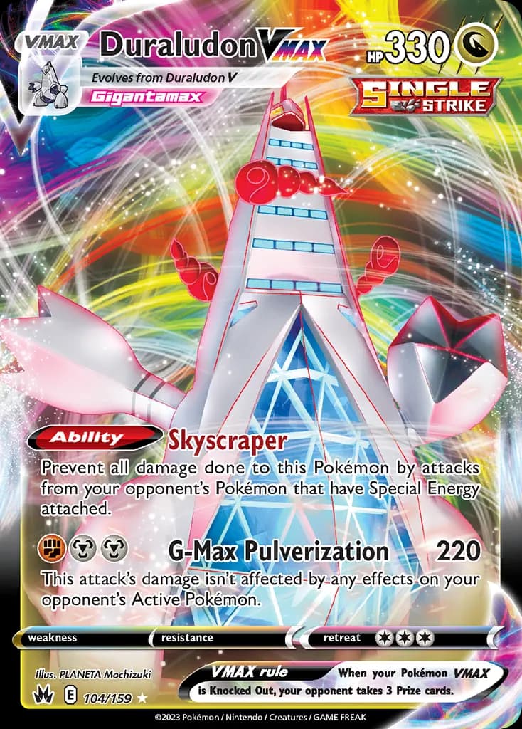 Duraludon VMAX — Crown Zenith 104 Pokémon card