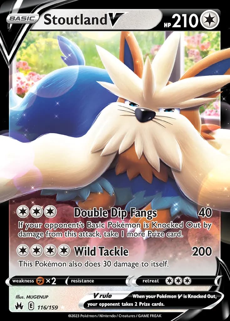 Stoutland V — Crown Zenith 116 Pokémon card