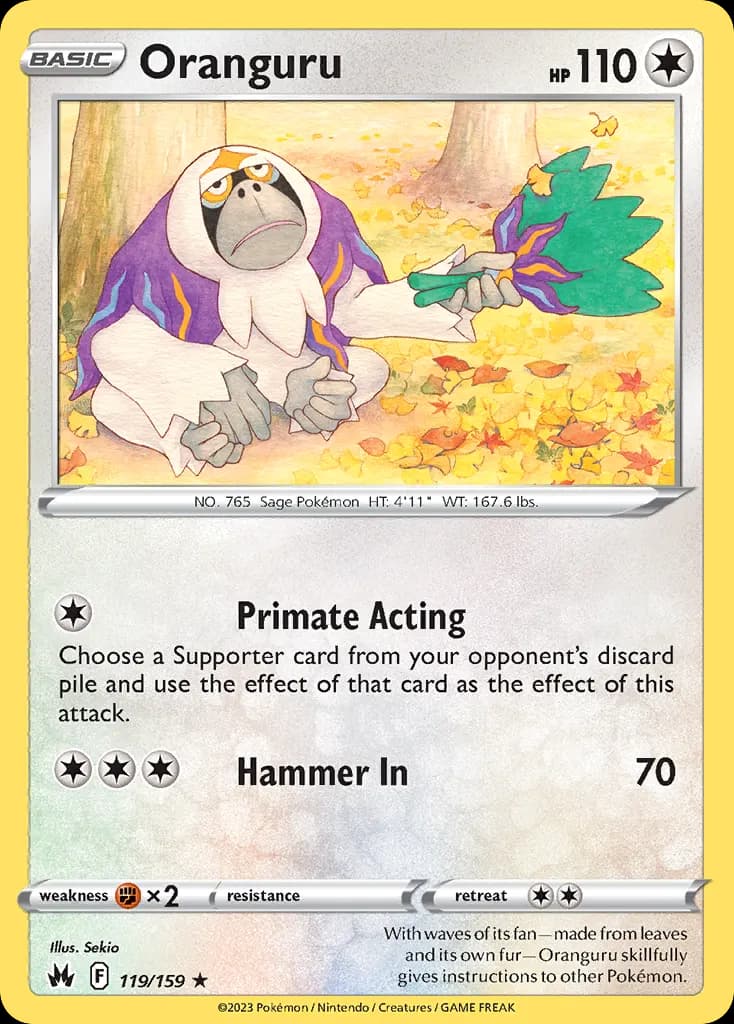 Oranguru — Crown Zenith 119 Pokémon card